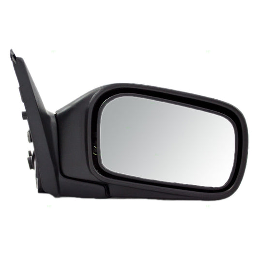 Passengers Manual Side View Mirror Compatible with 1991-1994 Sentra Sedan Textured Black Assembly 96301Q5710