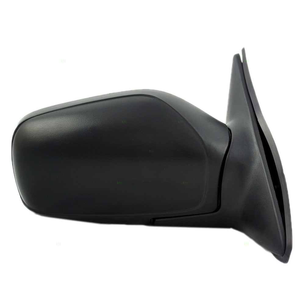 Passengers Manual Side View Mirror Compatible with 1991-1994 Sentra Sedan Textured Black Assembly 96301Q5710