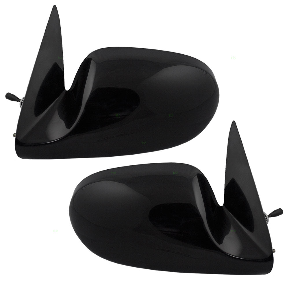 Driver and Passenger Manual Remote Side View Mirrors Compatible with 00-06 Sentra 963025M100 963015M100