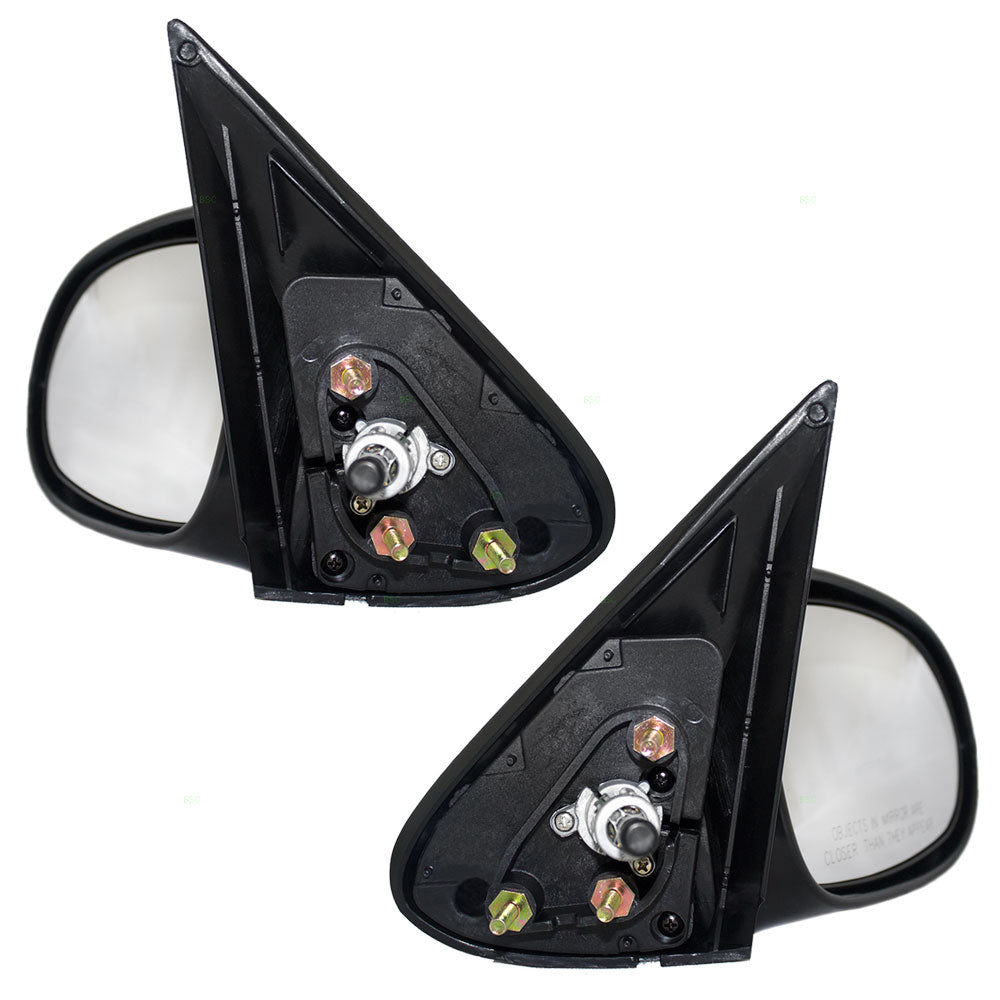 Driver and Passenger Manual Remote Side View Mirrors Compatible with 00-06 Sentra 963025M100 963015M100