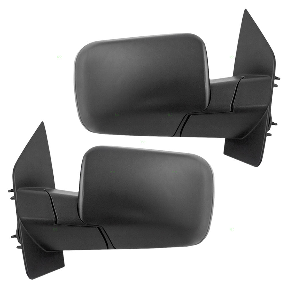 Driver and Passenger Manual Side View Mirrors Compatible with 04-15 Titan Pickup Truck SUV 96302-ZH00A 96301-ZH00A