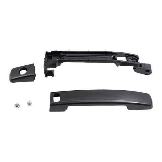 Brock Replacement Drivers Front Outside Exterior Door Handle w/ Cover & Keyhole Compatible with 07-12 Altima 80607-JA59A