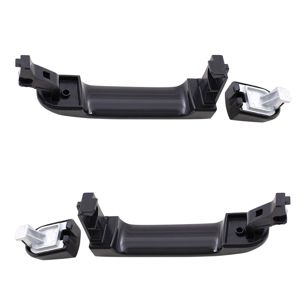 Brock Replacement Set Rear Outside Door Handles Compatible with 07-11 Versa