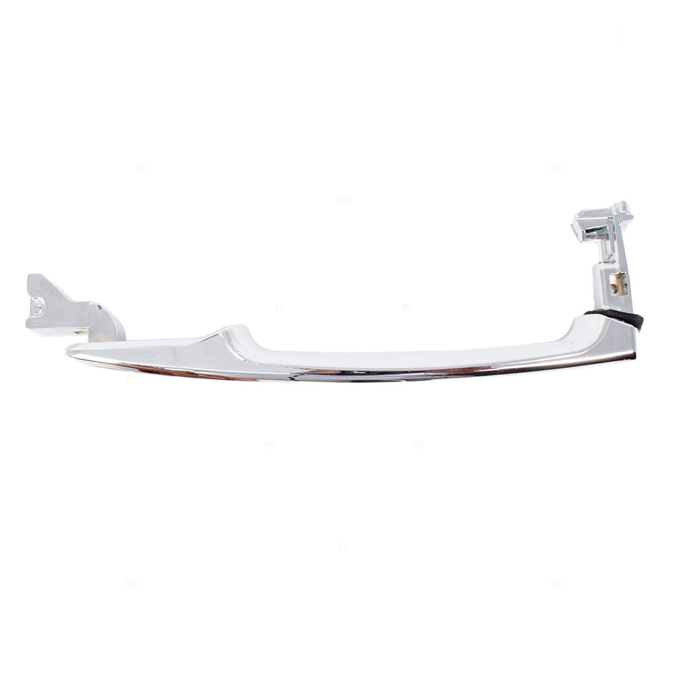 Brock Replacement for Pair Set Exterior Outside Chrome Front Door Handles Compatible with 03-07 Murano 80640CA012