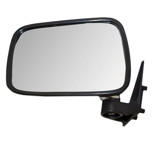 Brock Aftermarket Replacement Driver Left Manual Mirror Chrome Housing Compatible with 1986-1993 Mazda B-Series Pickup