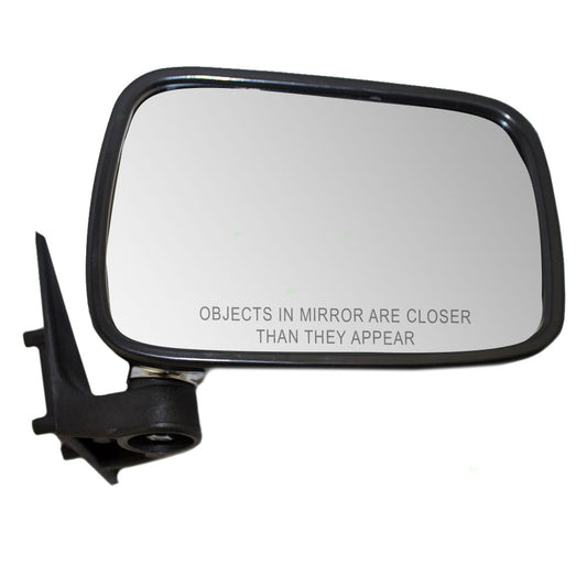 Brock Aftermarket Replacement Passenger Right Manual Mirror Chrome Housing Compatible with 1986-1993 Mazda B-Series Pickup