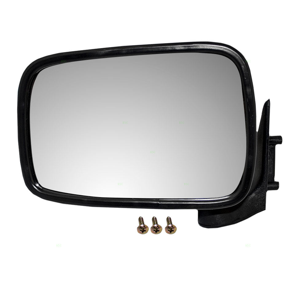 86-93 Mazda Pickup Truck Drivers Side View Manual Mirror Assembly UB4569180