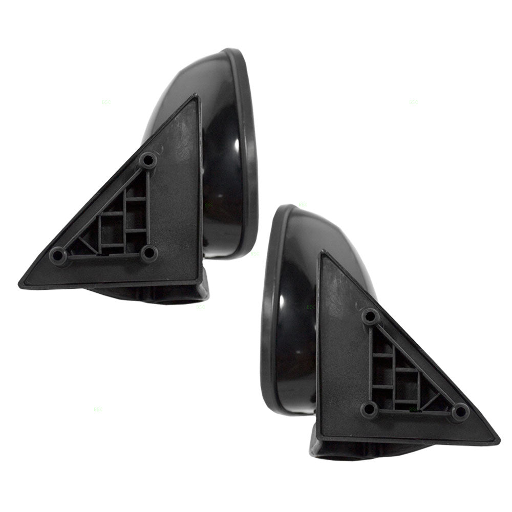 Brock Aftermarket Replacement Driver Left Passenger Right Manual Mirror Paint To Match Matte Black Housing Set Compatible with 1986-1993 Mazda B-Series Pickup