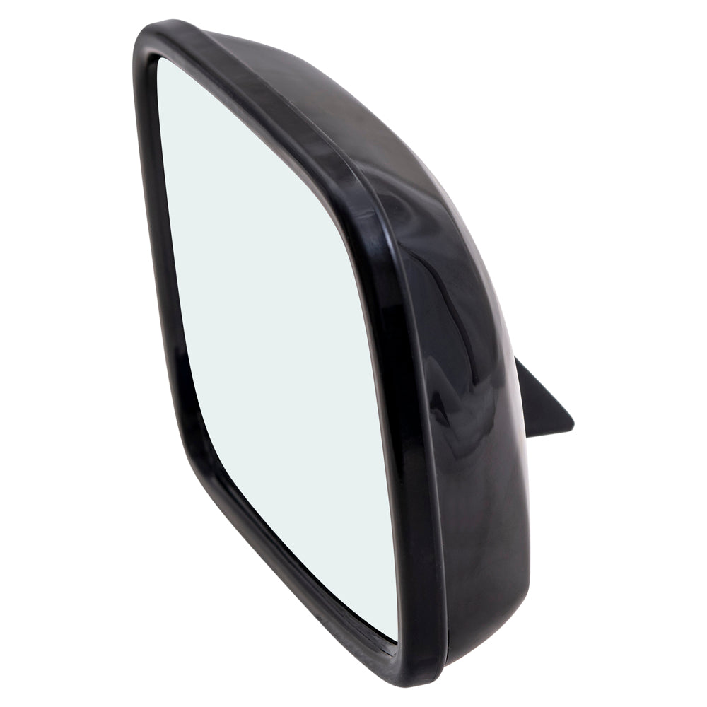 Brock Aftermarket Replacement Driver Left Passenger Right Manual Mirror Paint To Match Gloss Black Housing Set Compatible with 1986-1993 Mazda B-Series Pickup