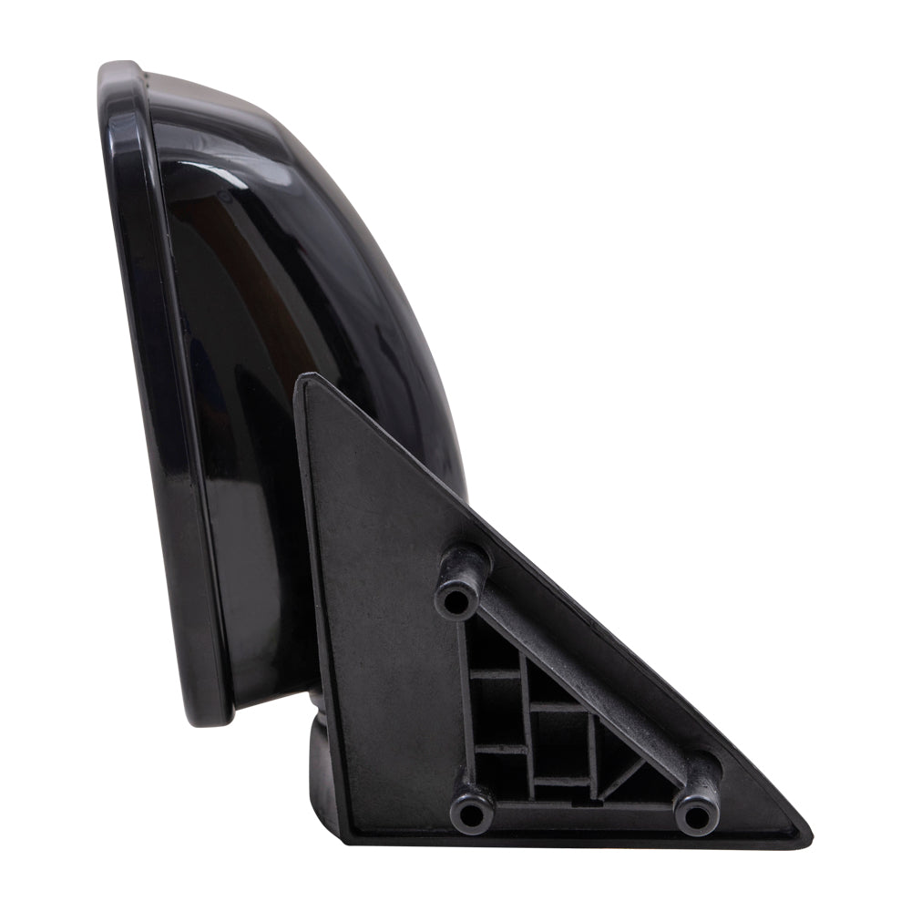 Brock Aftermarket Replacement Driver Left Manual Mirror Paint To Match Gloss Black Housing Compatible with 1986-1993 B-Series Pickup