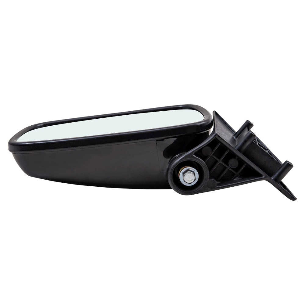 Brock Aftermarket Replacement Driver Left Manual Mirror Paint To Match Gloss Black Housing Compatible with 1986-1993 B-Series Pickup