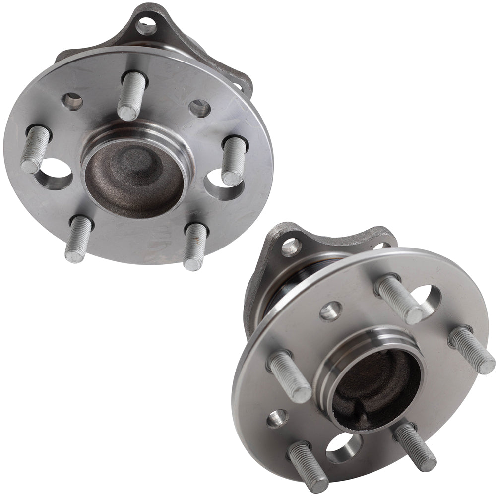 Brock Replacement Rear Wheel Bearings and Hub Assemblies Compatible with 02-11 Camry with ABS