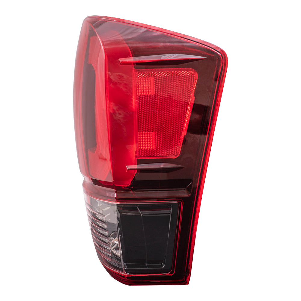 Brock Aftermarket Replacement Passenger Right Combination Tail Light Assembly Without Black Bezel Compatible With 2018-2023 Toyota Tacoma SR/SR5