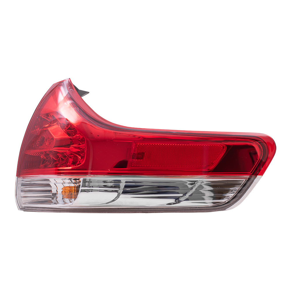 Brock Aftermarket Replacement Passenger Right Combination Tail Light Assembly Body Mounted Compatible with 2011-2014 Toyota Sienna EXCEPT SE