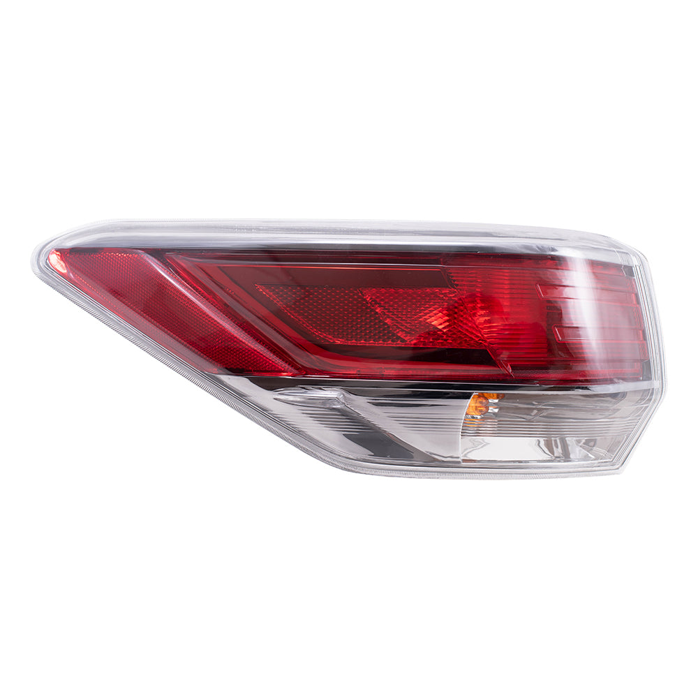 Brock Replacement Drivers Taillight Tail Lamp Quarter Panel Mounted Lens Compatible with 14-15 SUV 81560-0E100