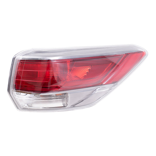 Brock Replacement Passengers Taillight Tail Lamp Quarter Panel Mounted Lens Compatible with 14-15 SUV 81550-0E100