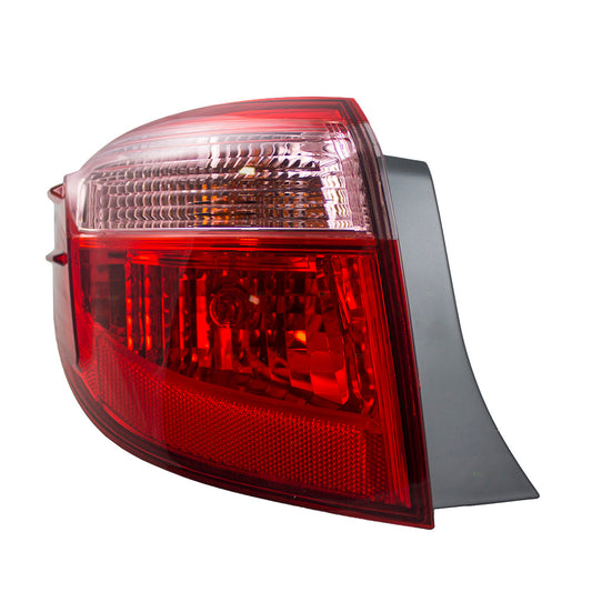 Brock Replacement Drivers Taillight Tail Lamp Quarter Panel Mounted Compatible with 17-19 Corolla 81560-02B00 TO2804130