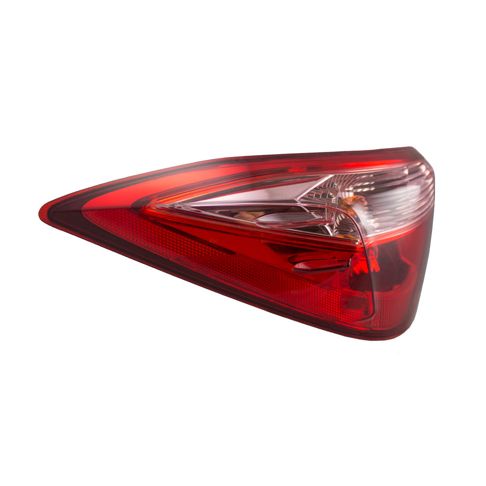 Brock Replacement Drivers Taillight Tail Lamp Quarter Panel Mounted Compatible with 17-19 Corolla 81560-02B00 TO2804130