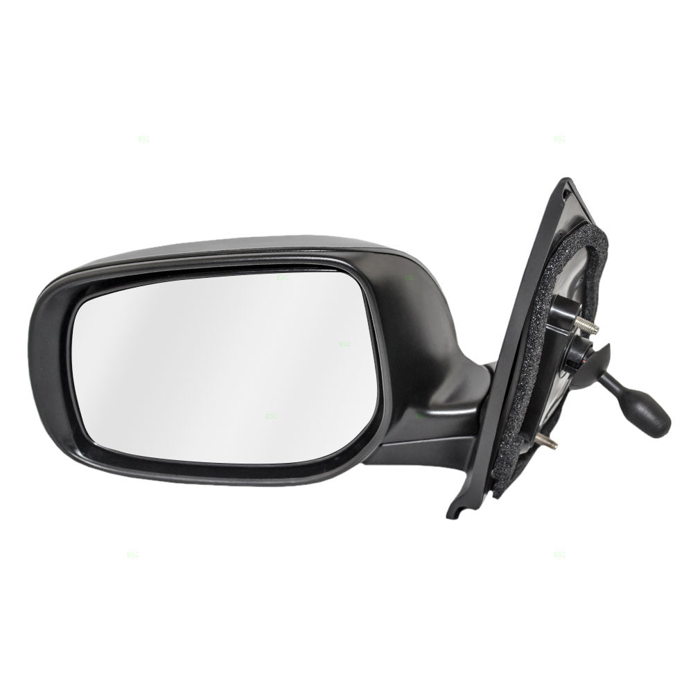 Fits Toyota Yaris Sedan 07-12 Drivers Side View Manual Remote Mirror 87940-52780