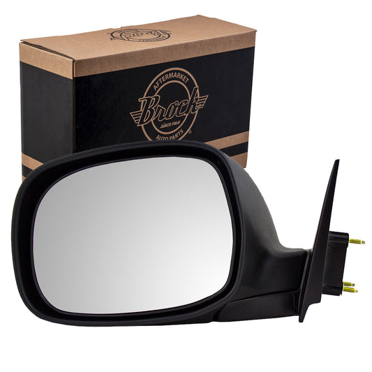 Brock Replacement Drivers Manual Side View Mirror Compatible with Tundra Pickup Truck 879400C030