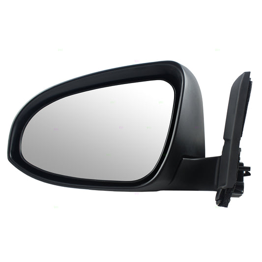 Brock Replacement Drivers Manual Side View Mirror w/ Cover Compatible with 2015-2018 Yaris Hatchback 87945-0D410-C0