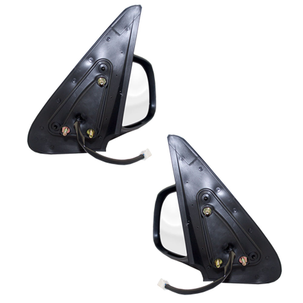 Brock Replacement Driver and Passenger Power Side View Mirrors with Chrome Compatible with 03-06 Tundra 01-07 Sequoia 87940-0C080 87910-0C080