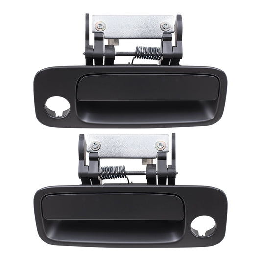 Brock Replacement Pair Set Front Outside Exterior Outer Door Handles w/ Keyhole Compatible with Avalon 69220-AC030-C0 69210-AC030-C0