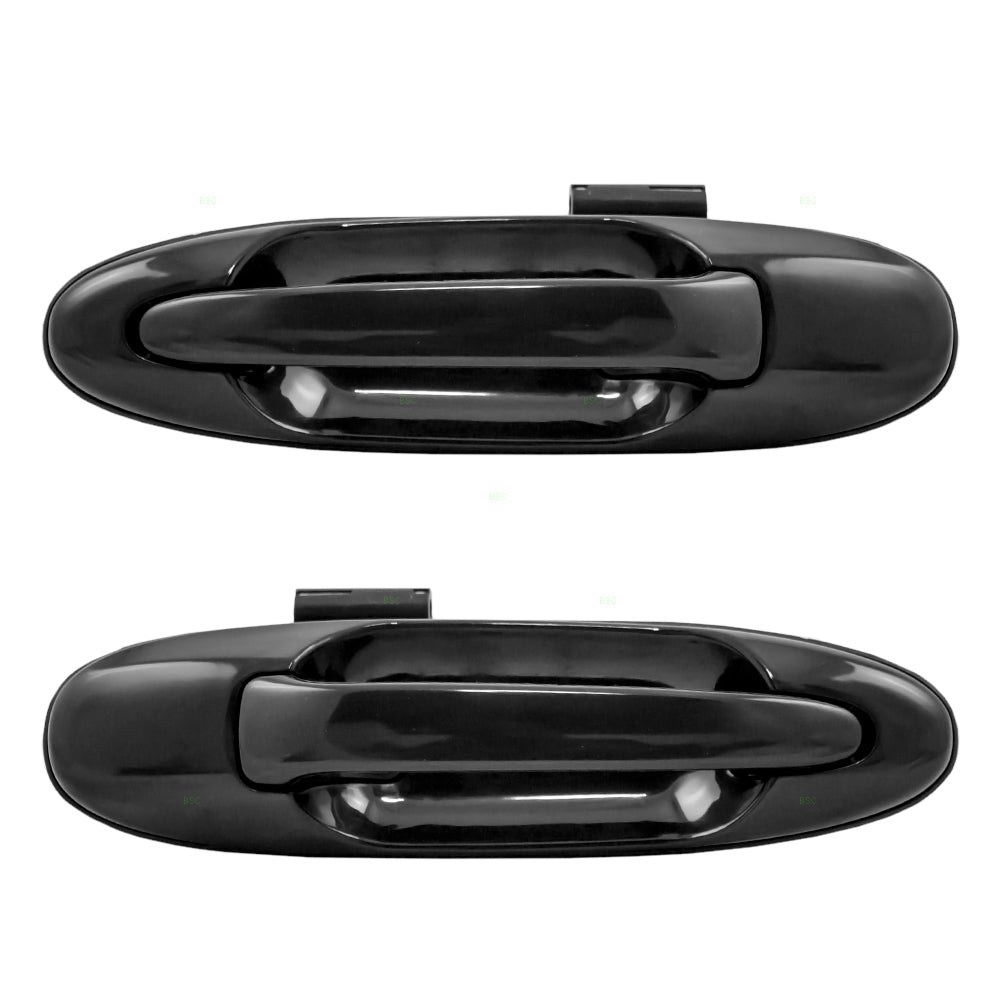 Brock Replacement Pair Set Rear Outside Exterior Ready to Paint Door Handles Compatible with SUV Pickup Truck 69240-34020-C0 69230-34020-C0