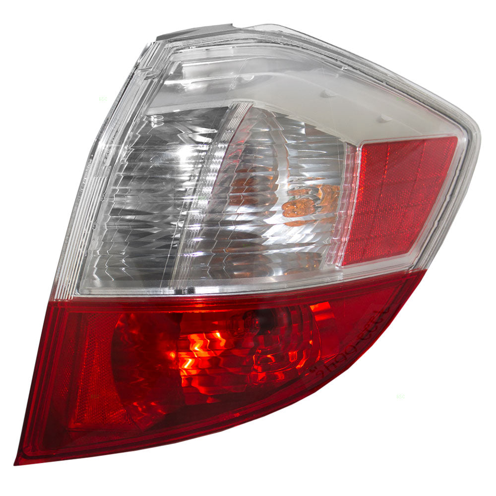 Brock Replacement Passengers Taillight Tail Lamp with & Red Lens Compatible with 09-13 Fit 33500TK6A01