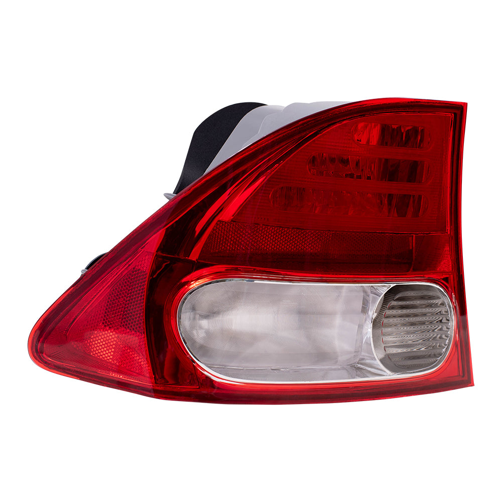 Brock Replacement Drivers Taillight Tail Lamp Quarter Panel Mounted Lens Compatible with 09-11 Civic 33551SNAA51