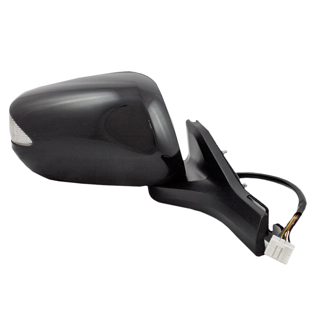 Brock Replacement Passengers Power Side View Mirror Heated Signal Compatible with 2010-2014 Insight 76200-TM8-316ZD