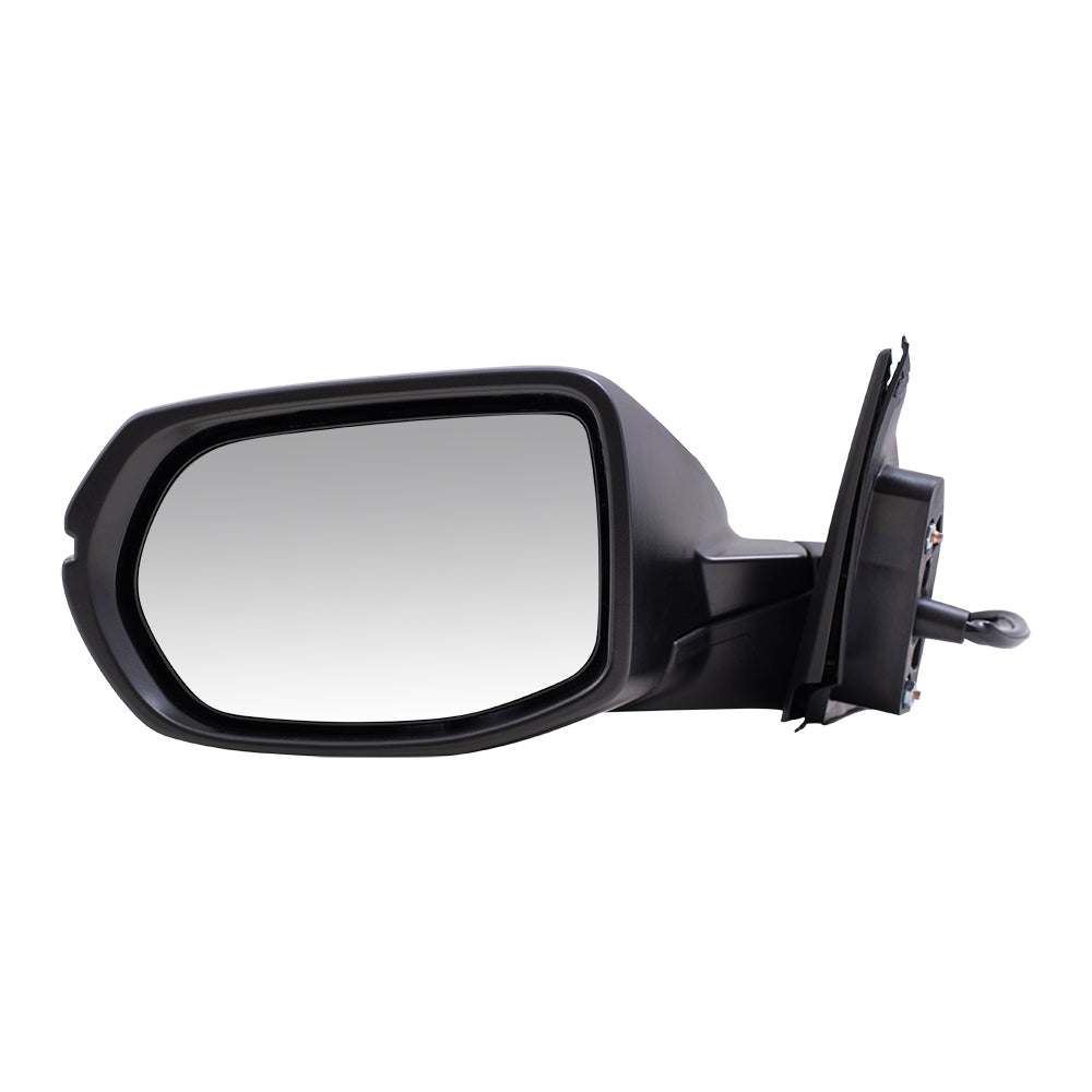 Brock Replacement Drivers Power Mirror w/ Heat Signal Flat Glass Compatible with 2016-2018 HR-V EX EX-L
