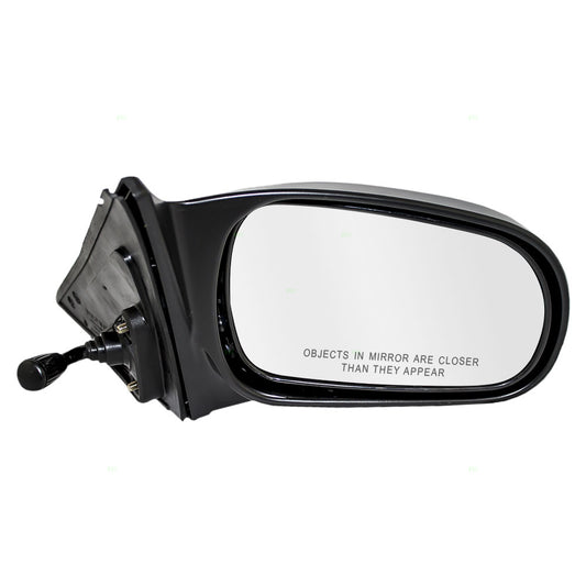 Brock Replacement Passengers Manual Remote Side View Mirror Compatible with 1996-2000 Civic Sedan 76200S01A05