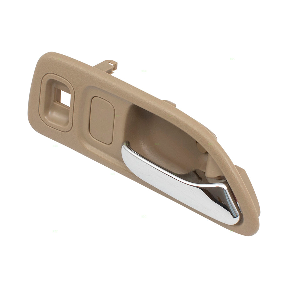 Fits Honda Accord 94-97 Beige & Chrome Passengers Front Inside Inner Door Handle