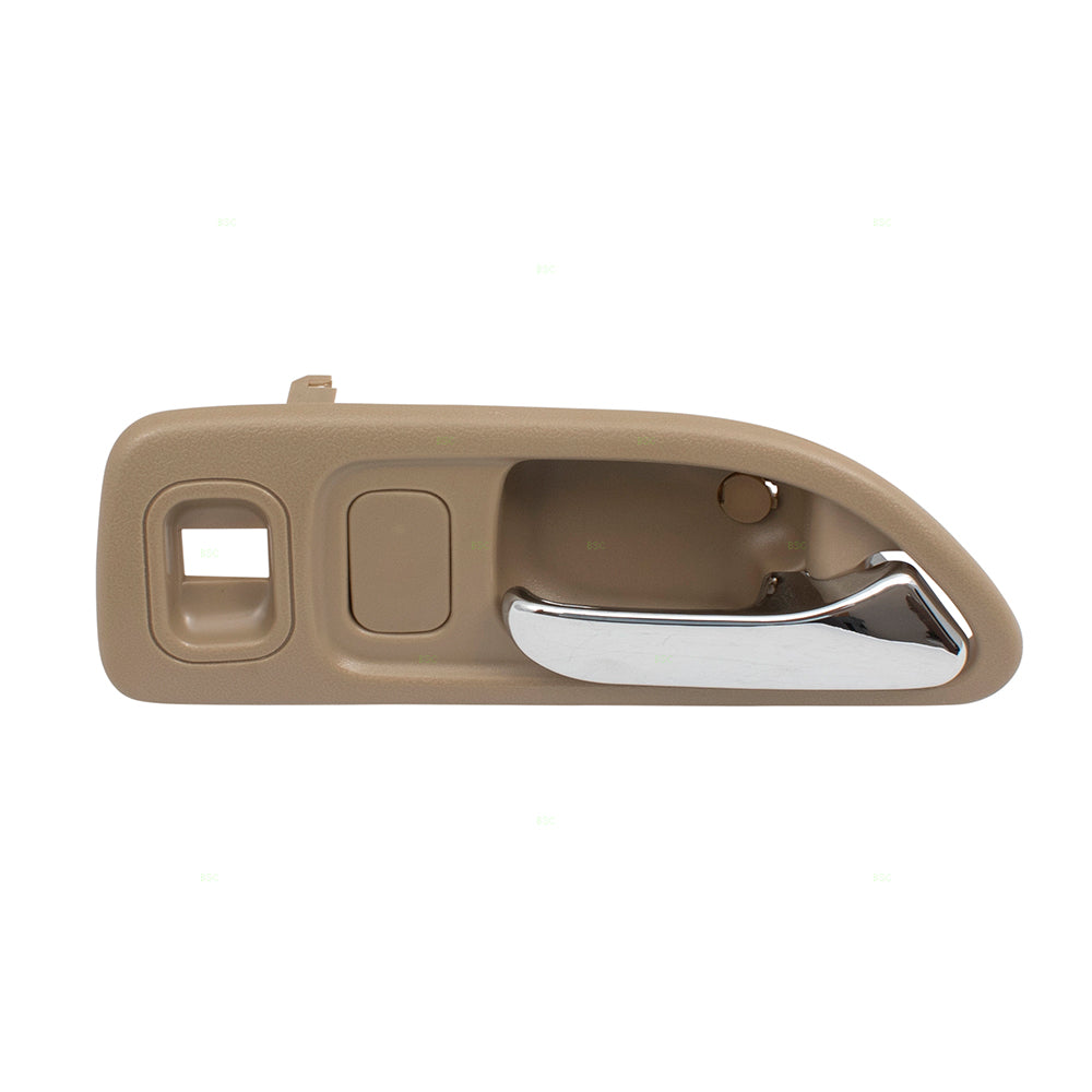 Fits Honda Accord 94-97 Beige & Chrome Passengers Front Inside Inner Door Handle