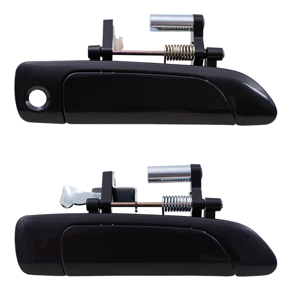 Brock Replacement Passengers Set of Front & Rear Outside Exterior Outer Door Handles Compatible with Civic Sedan 72140-S5A-013 72640-S5A-003