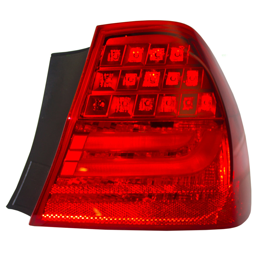 Brock Replacement Passengers Taillight Tail Lamp Quarter Panel Mounted Lens Compatible with 2009-2011 3 Series & M3 Sedan 63 21 7 289 430