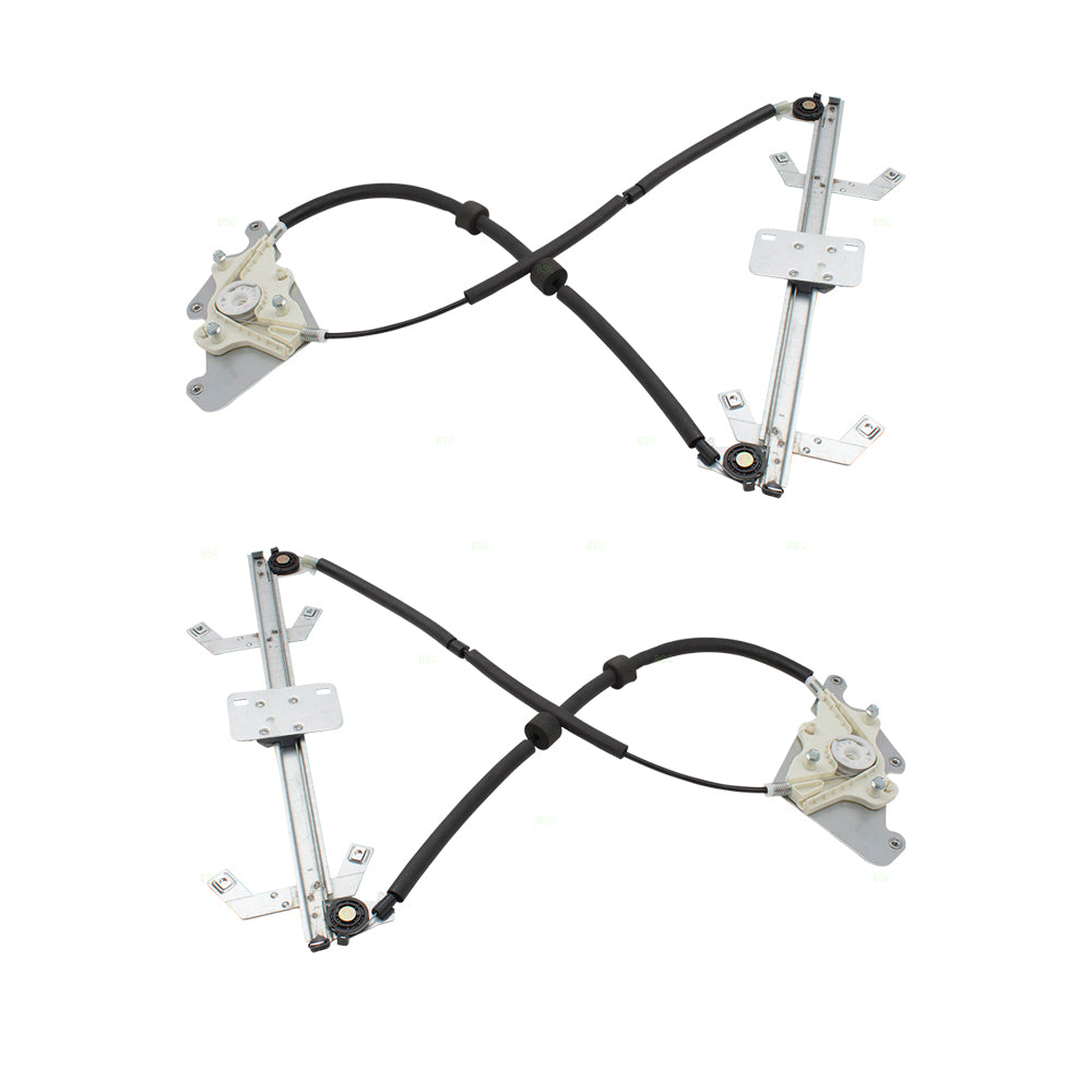 Brock Replacement Pair Set Power Window Lift Regulators Compatible with 02-17 G-Class W463 4637300746 4637300846