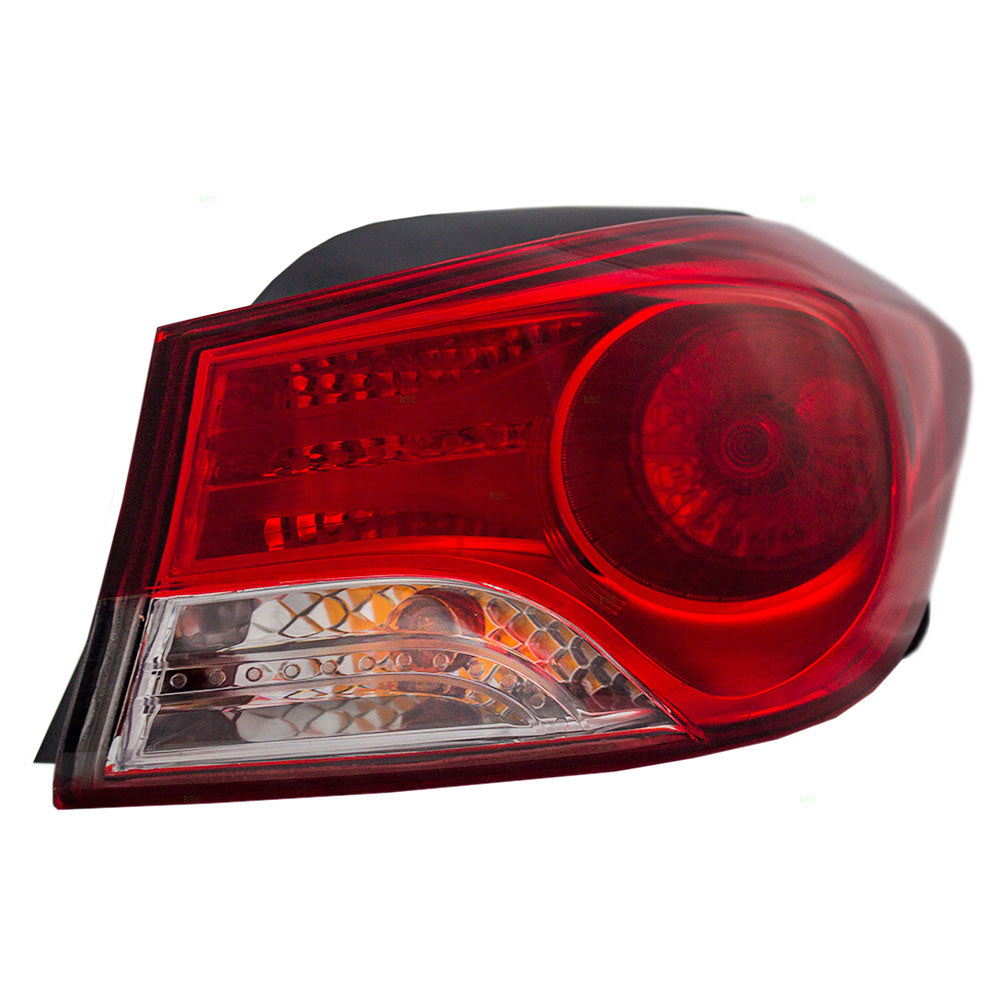 Brock Replacement Passengers Taillight Quarter Panel Mounted Compatible with 2011-2013 Elantra Sedan 924023Y000