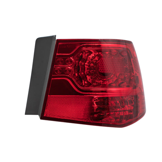 Brock Replacement Passengers Taillight Quarter Panel Mounted Tail Lamp Compatible with 2010-2013 Forte Sedan 924021M010