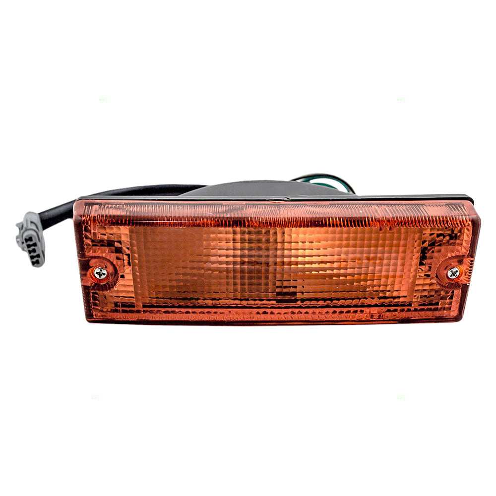 Brock Replacement Passengers Park Signal Front Marker Light Lamp Lens Compatible with 94-97 SUV Pickup Truck 8-97173-531-0