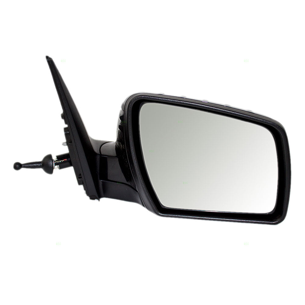 Brock Replacement Passengers Manual Remote Side View Mirror Ready-to-Paint Compatible with 2010-2013 Soul KI1321160
