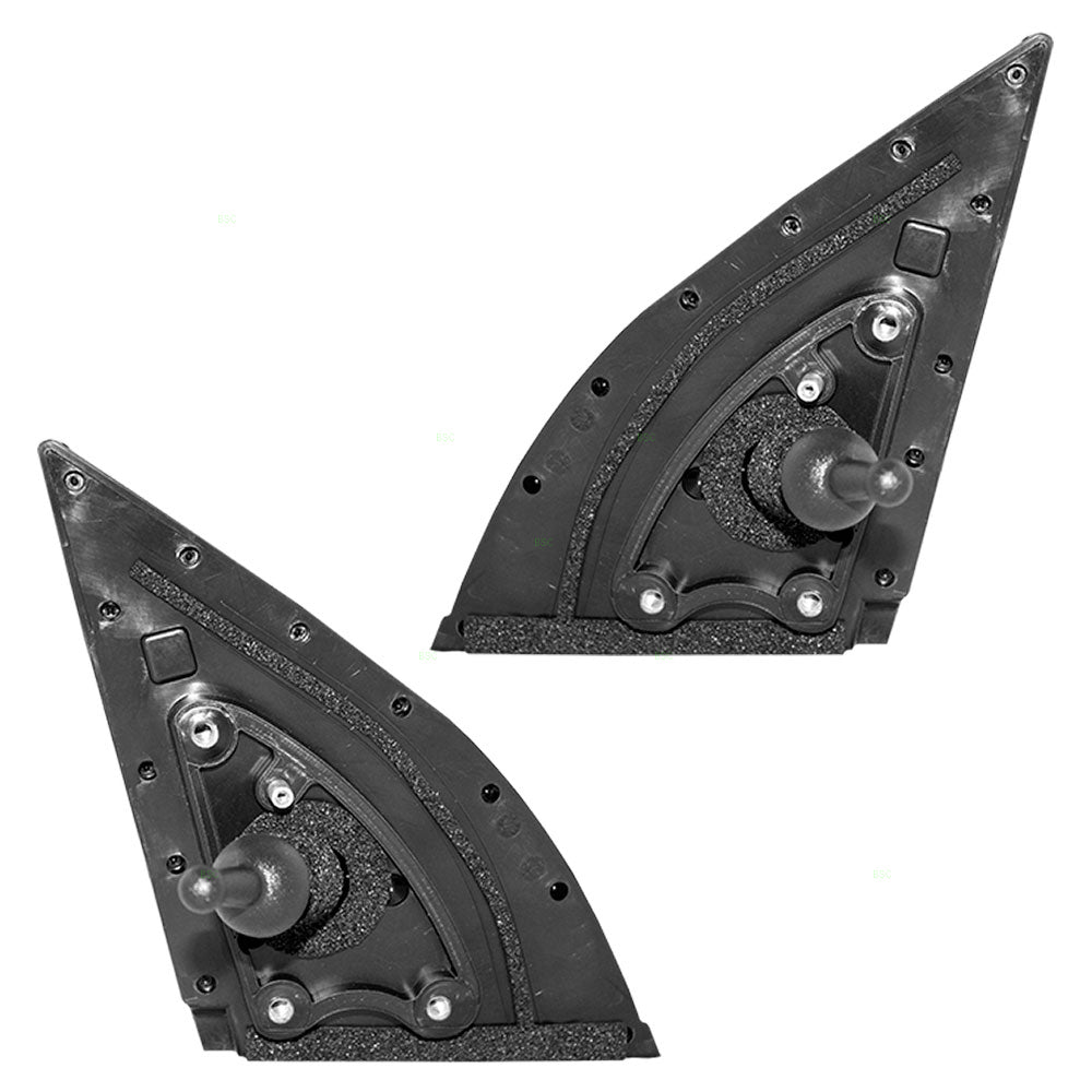 Brock Replacement Driver and Passenger Manual Remote Side View Mirrors Compatible with Accent 87610-1E010 87620-1E040