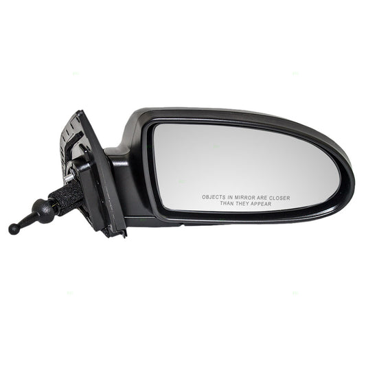 Passengers Side View Manual Remote Mirror for 06-09 Hyundai Accent 87620-1E040