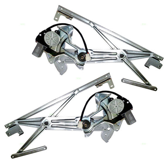 Brock Replacement Driver and Passenger Power Window Lift Regulators & Motors Assemblies Compatible with 95-99 Eclipse MR264239 MR264240