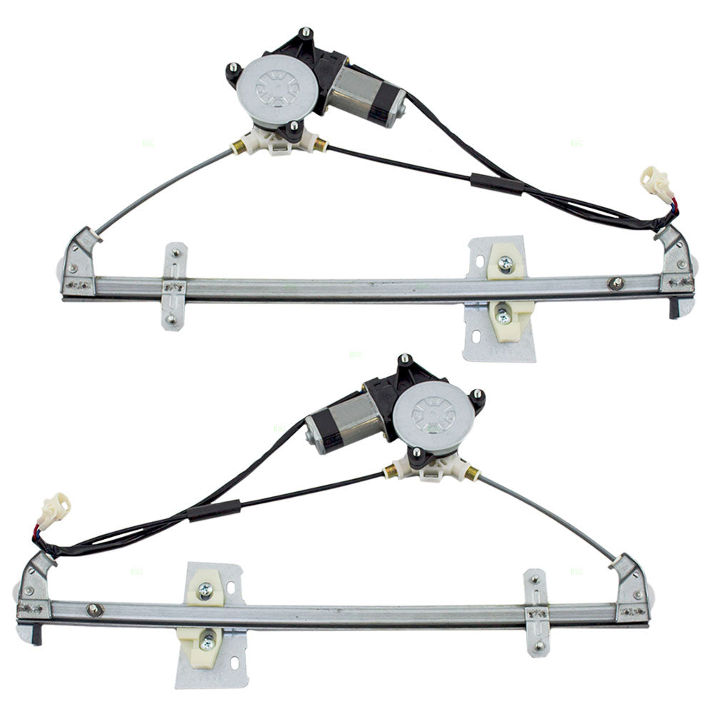 Tracker Grand Vitara & XL-7 Set of Rear Power Window Lift Regulators with Motors