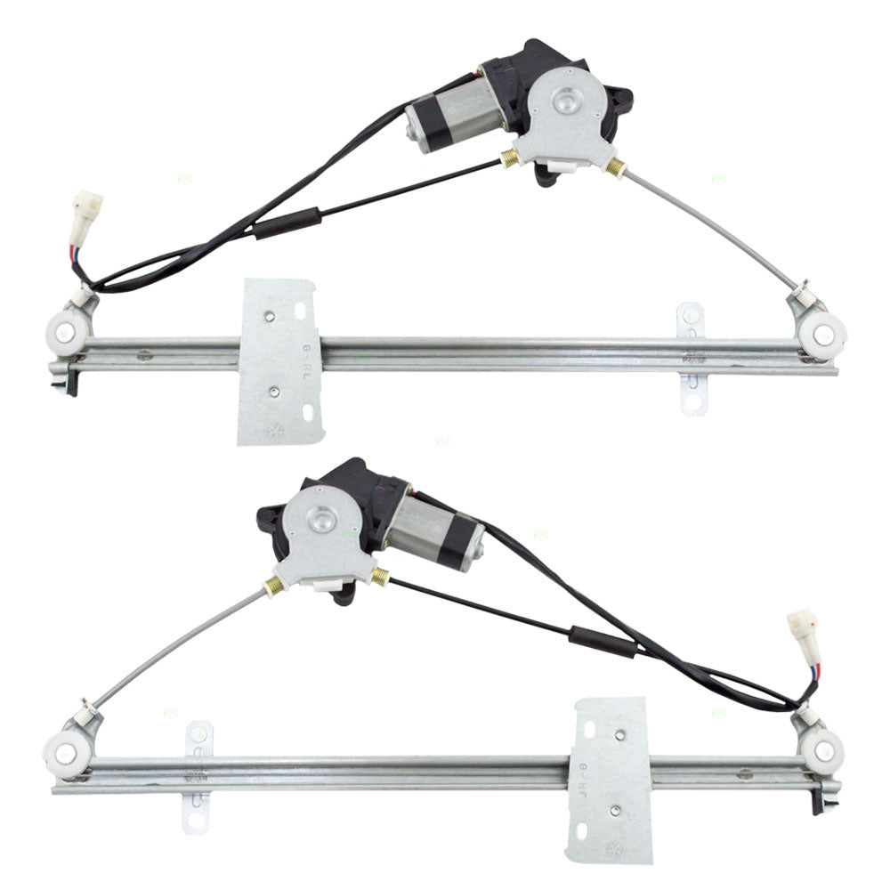 Tracker Grand Vitara & XL-7 Set of Rear Power Window Lift Regulators with Motors