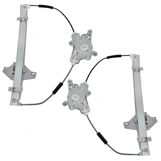 Set of Front Power Window Lift Regulators for 00-05 Hyundai Accent Hatchback