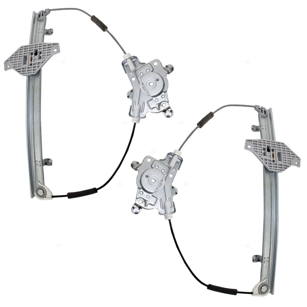 Set of Front Power Window Lift Regulators for 00-05 Hyundai Accent Hatchback