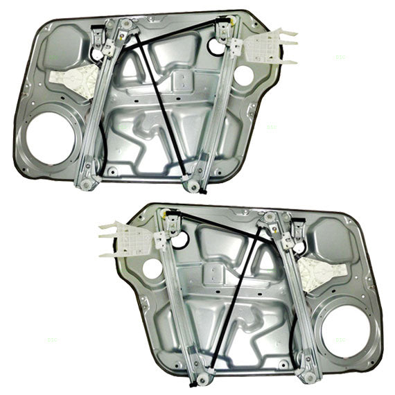 Brock Replacement Driver and Passenger Front Power Window Lift Regulators Compatible with 06-08 Sonata 82471-3K001 82481-3K001